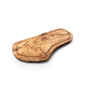 Olijfhouten borrelplank met gravering