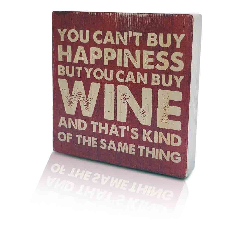 Houten-Quoteblok-Youcannotbuyhappiness