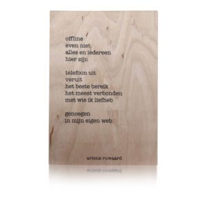Houten Kaart | Ariena Ruwaard | Offline