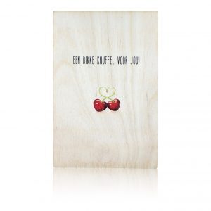 houten kaart houtmeid knuffel