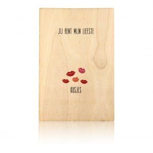houten kaart houtmeid liefste